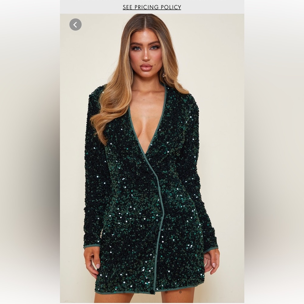 Emerald Sequin Dress